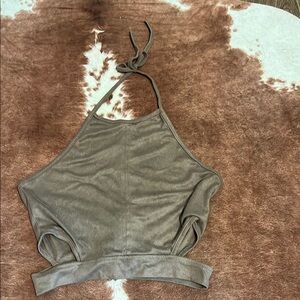 Brown Halter Top